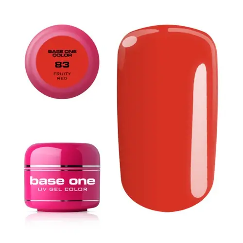 Gel UV Silcare Base One Color - Fruitty Red 83, 5g