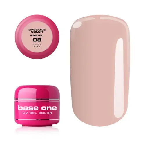 Gel UV Silcare Base One Pastel - Light Pink 08, 5g