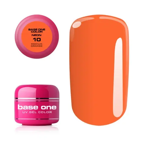 Gel UV Silcare Base One Neon - Medium Orange 10, 5g