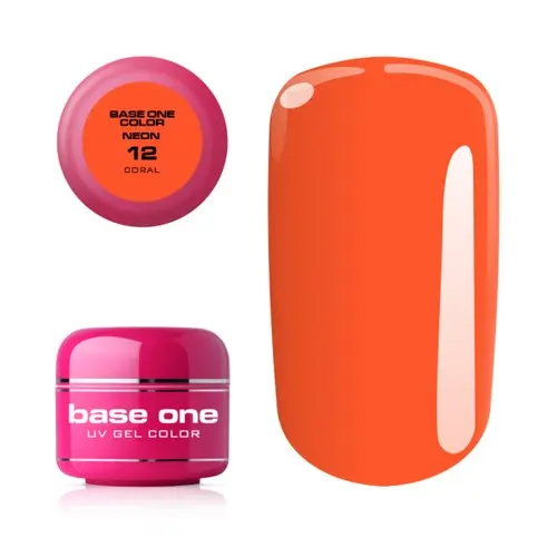 Gel UV Silcare Base One Neon - Coral 12, 5g