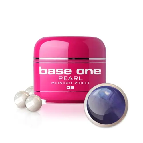 Gel UV Silcare Base One Pearl - Midnight Violet 08, 5g
