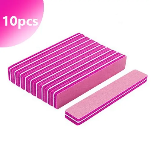 Inginails Pilă din spumă, roz 220/280 - 10 buc