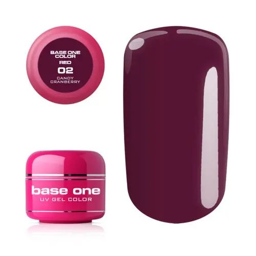 Gel Silcare Base One Color RED - Cranberry 02, 5g