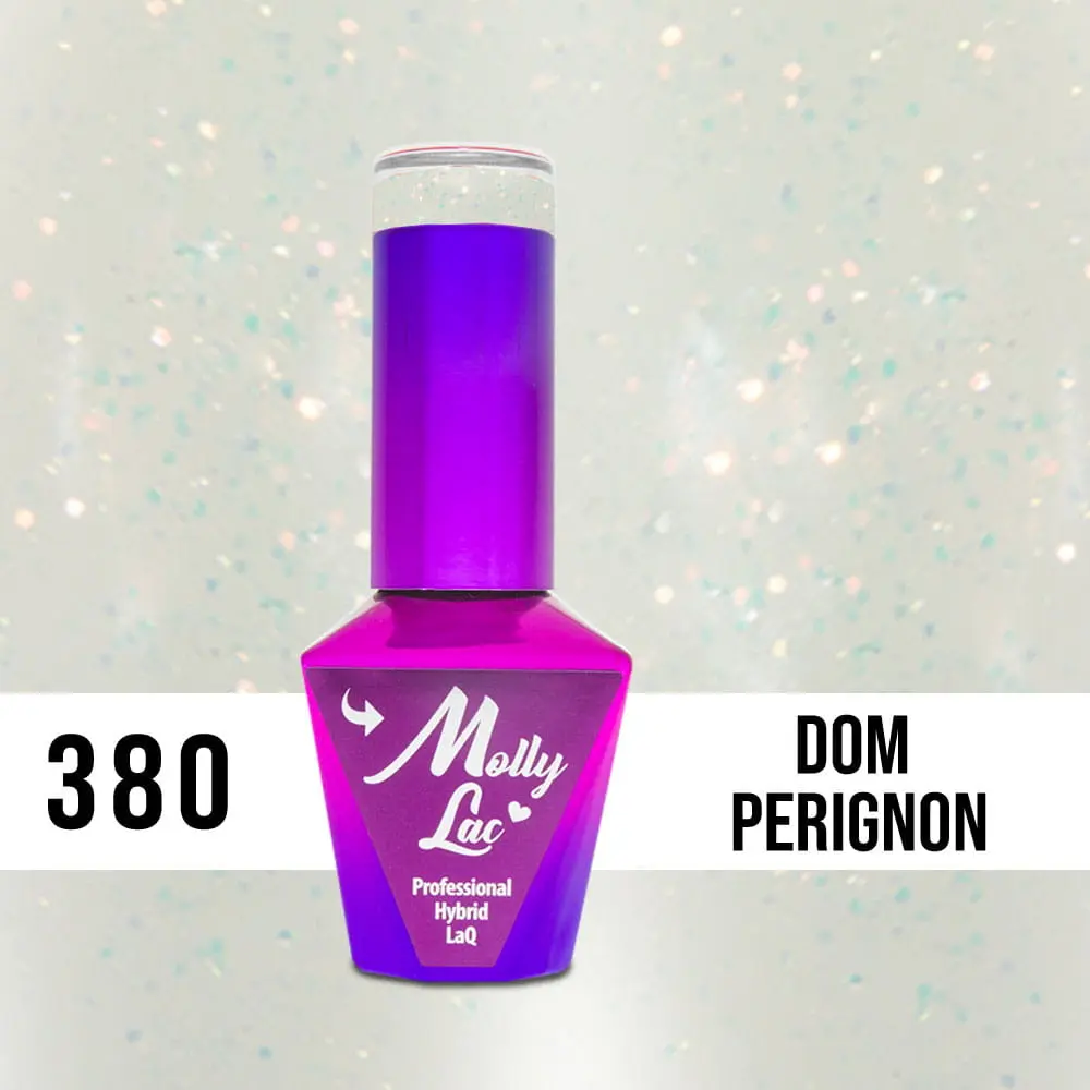 MOLLY LAC UV/LED gel nail polish Wedding Dream and Champagne  - Dom Perignon 380, 10ml