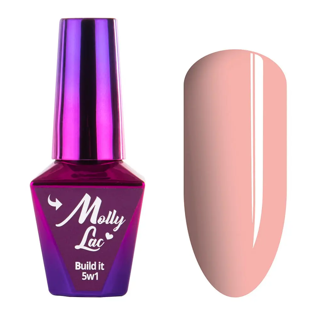 Gel UV / LED Molly Lac 5 în 1 - Peach, 10ml