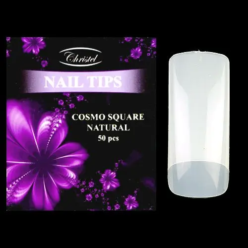 Cosmo Square culoare naturală, 50 buc - unghii false nr. 3