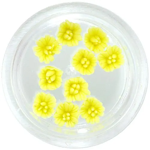 Decorațiuni unghii - flori acrilice, galbene