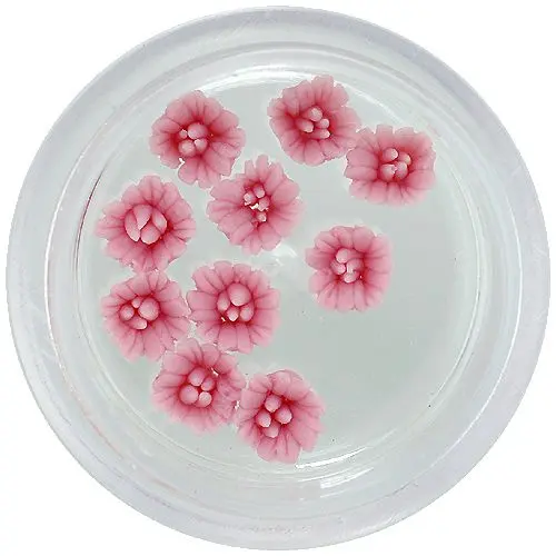 Decorațiuni unghii - flori acrilice, roz