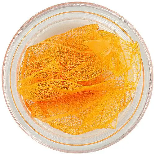 Frunze portocaliu deschis pentru nail art - uscate